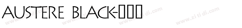 Austere Black字体转换